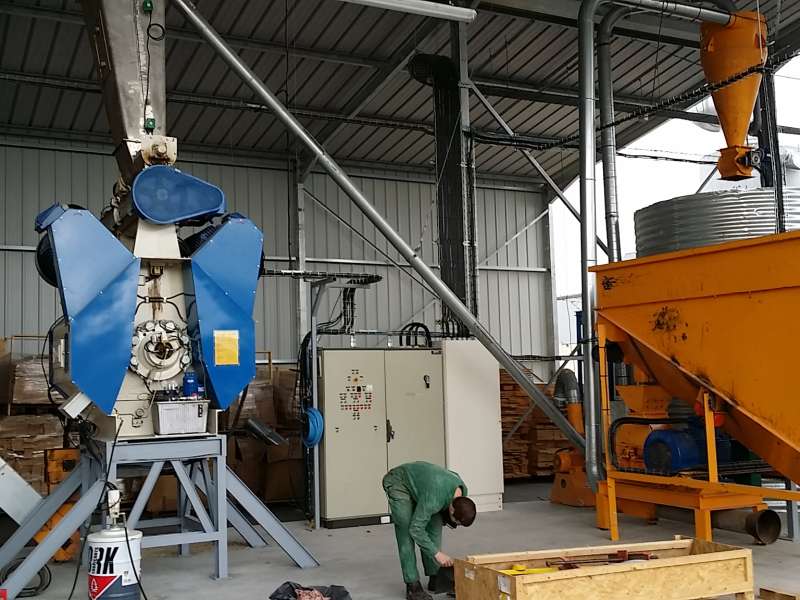 Ligne de fabrication de pellets, capacité 2 tonnes / heure 