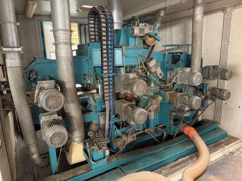 Raboteuse 4 faces charpente grande vitesse 120 mt/min 