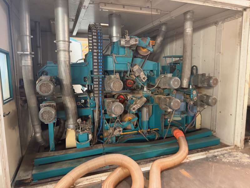 Raboteuse 4 faces charpente grande vitesse 120 mt/min 