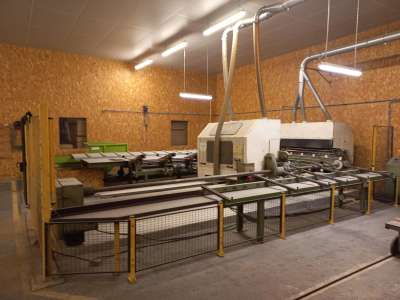 tenonneuse double 6 mètres, 3+3 broches 